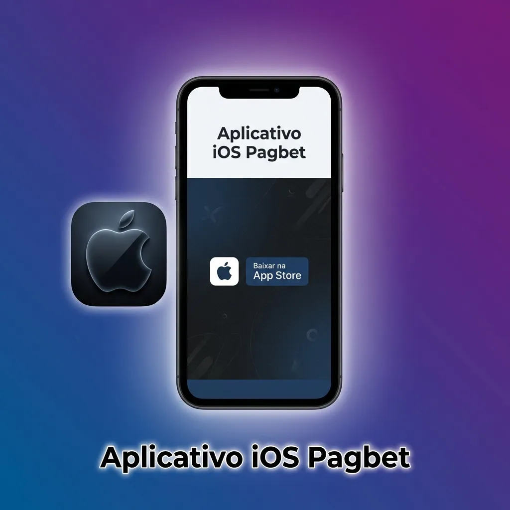 App Pagbet iOS para iPhone e iPad com interface de apostas e cassino, requer iOS 12.0+ e 200MB de espaço livre