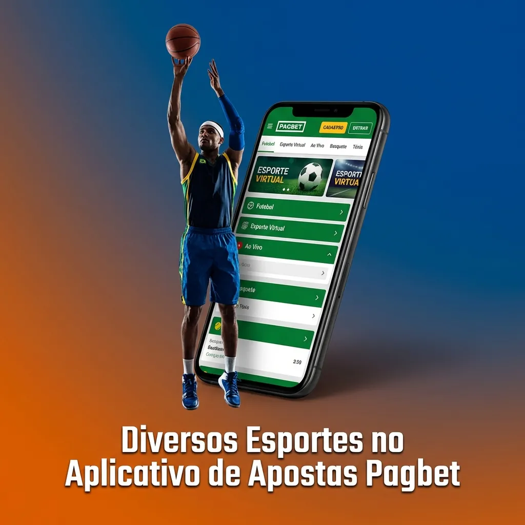 Aplicativo Pagbet mostrando múltiplas opções de esportes para apostas ao vivo e pré-jogo com estatísticas