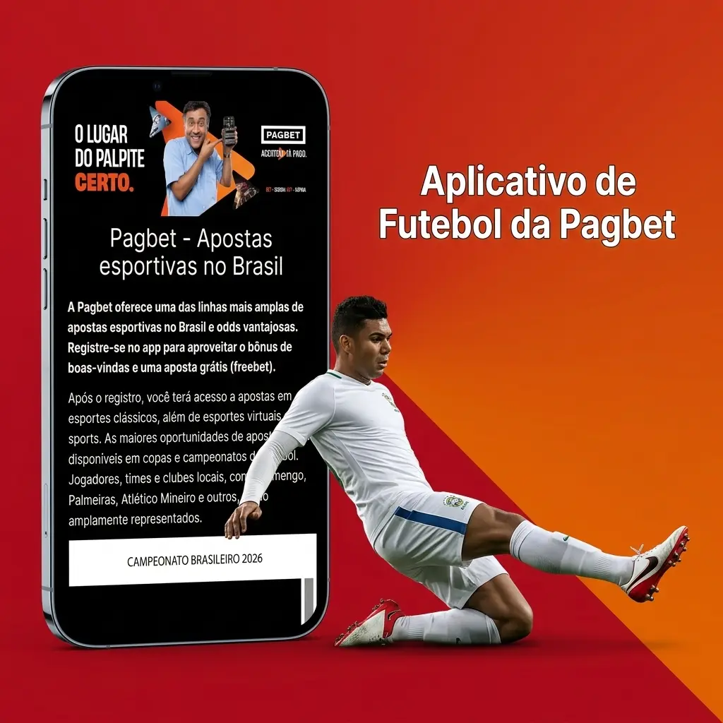 Aplicativo Pagbet para apostas em futebol disponível para Android e iOS com transmissão ao vivo e notificações