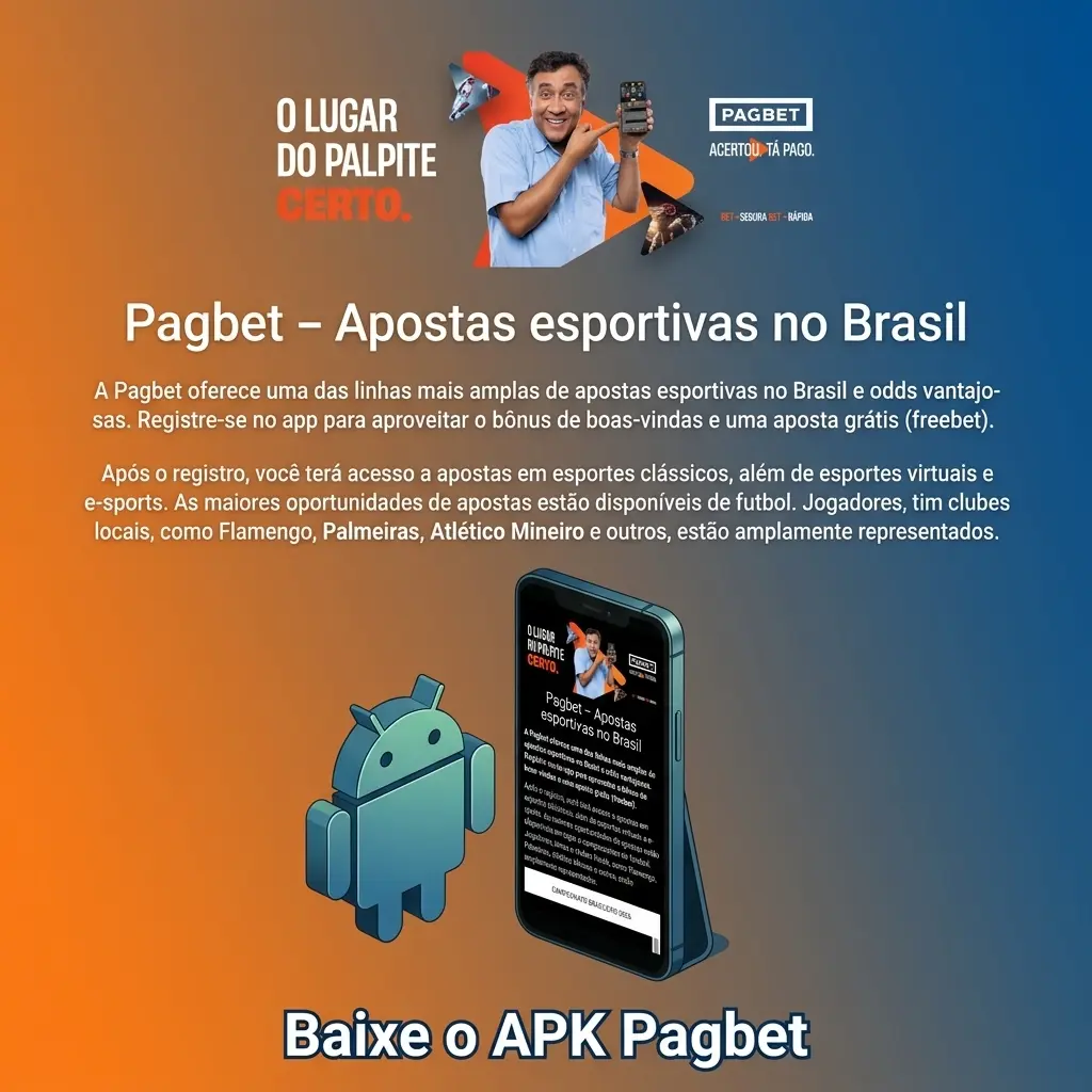 Botão de download do APK Pagbet para dispositivos Android