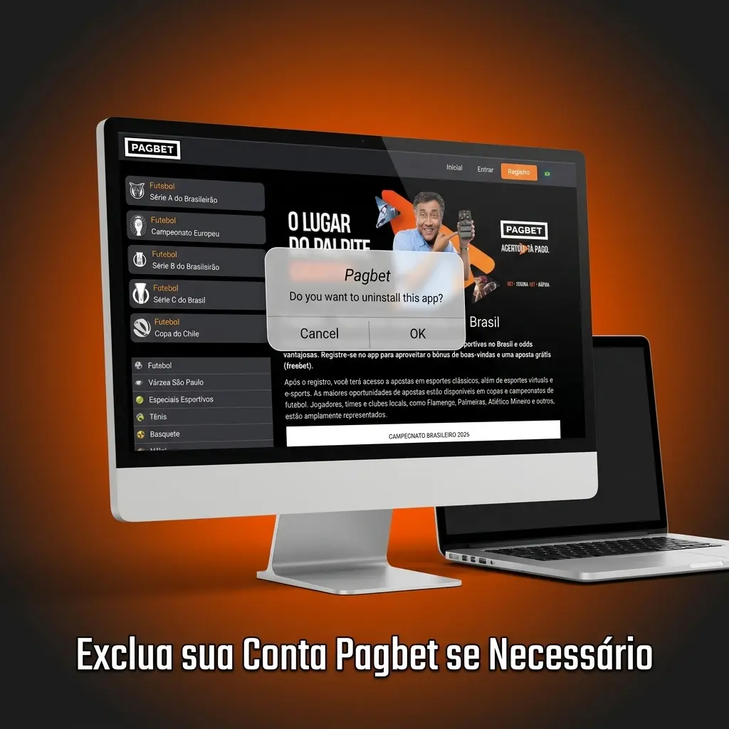 Passos para excluir conta Pagbet pelo suporte via chat ou e-mail com confirmação em até 48 horas
