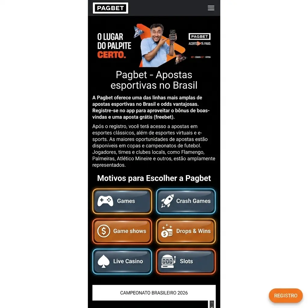 Motivos para escolher a Pagbet: PIX, odds competitivas, bônus e cassino ao vivo com dealers brasileiros