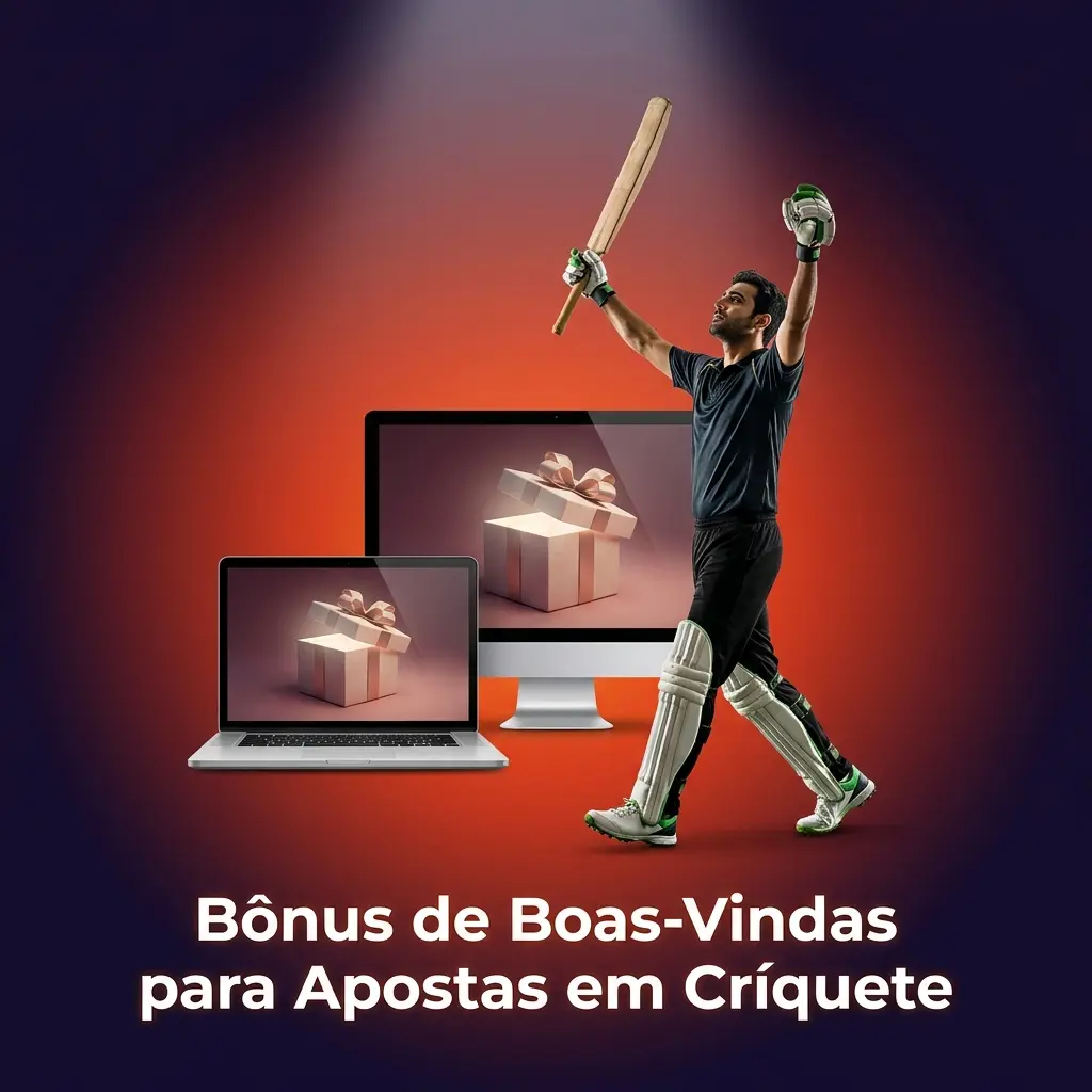 Bônus de boas-vindas para apostas em críquete com até 200% nos primeiros depósitos via Pix ou cartão