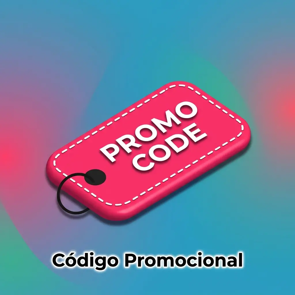 Campo de código promocional sendo inserido durante cadastro ou depósito em plataforma online