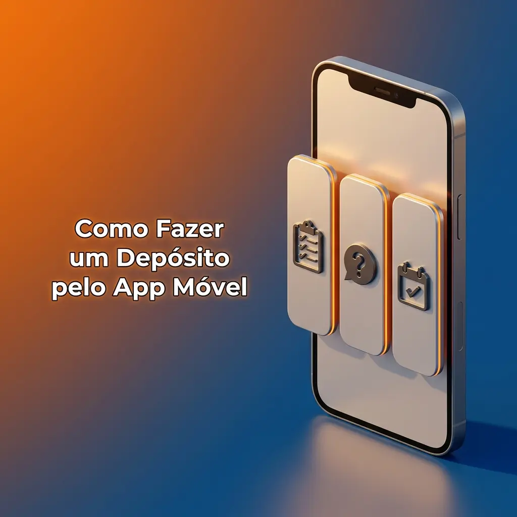 Tela do app Pagbet mostrando as etapas para fazer um depósito via PIX de forma rápida e segura