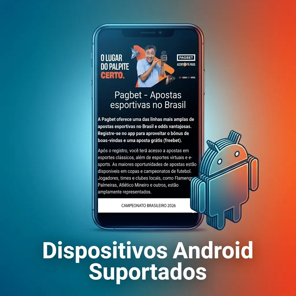 Dispositivos Android compatíveis com o aplicativo Pagbet, incluindo Samsung, Motorola, Xiaomi e outros smartphones