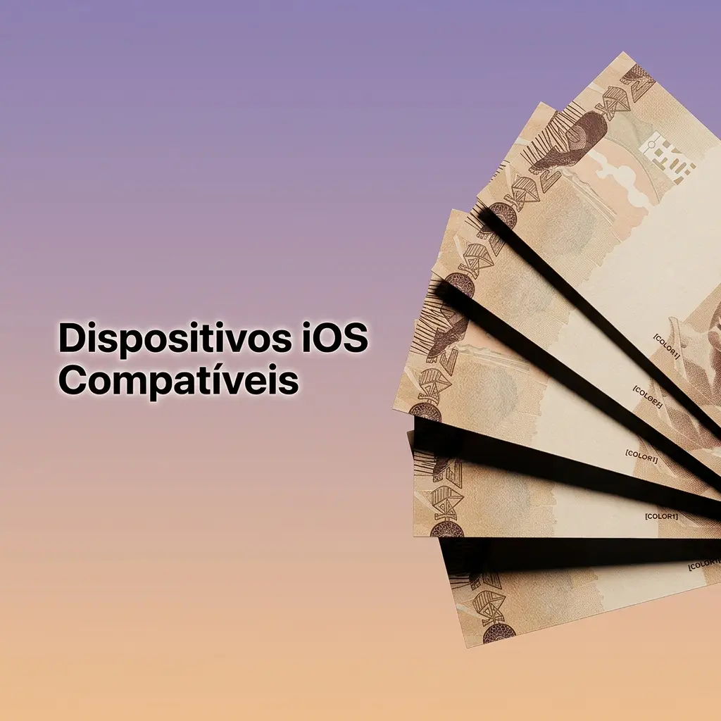 Lista de dispositivos iOS compatíveis incluindo iPhone X ao 15 e iPad Pro e Air em várias gerações