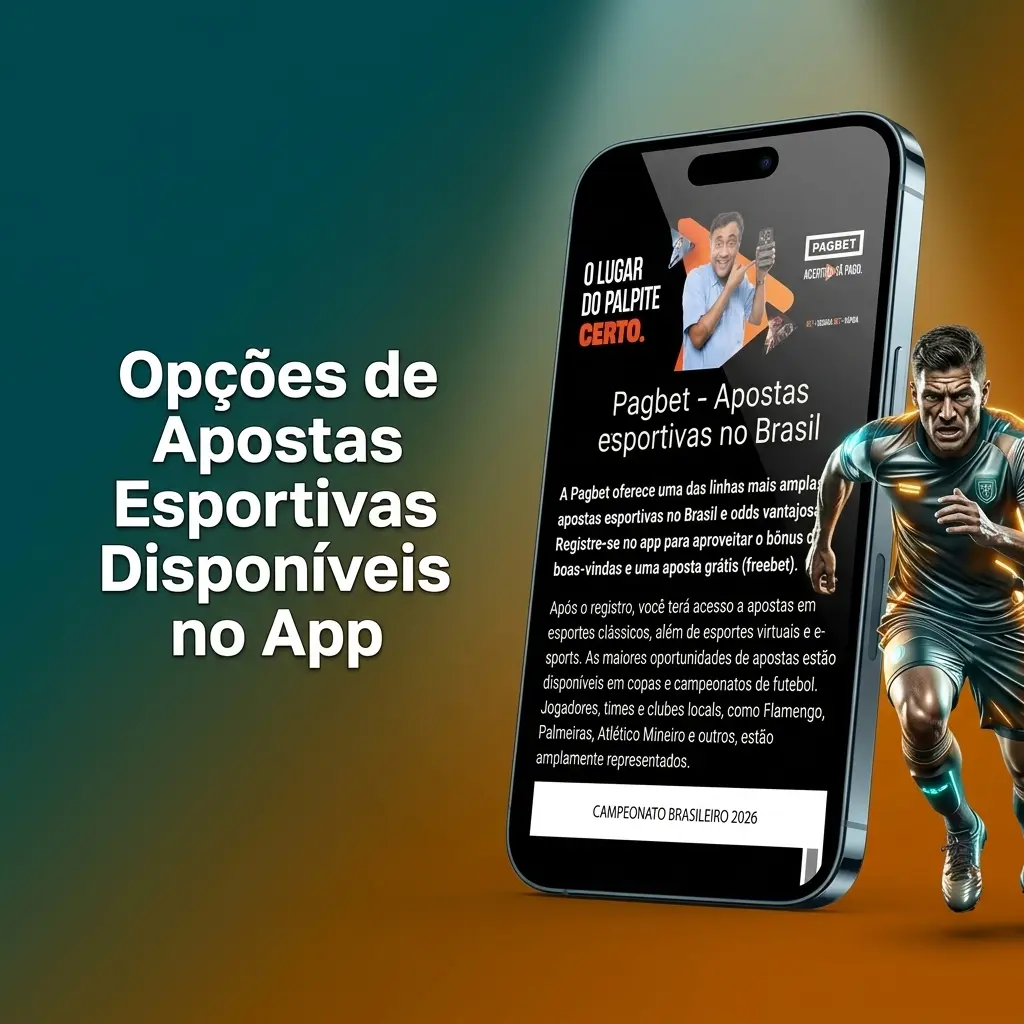 Opções de apostas esportivas no app Pagbet: futebol, basquete, tênis, MMA, e-sports e mais modalidades