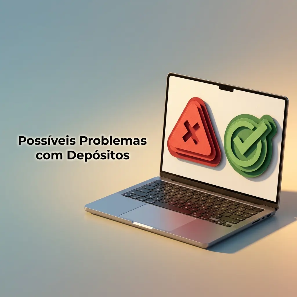 Problemas comuns com depósitos: valor mínimo, dados incorretos, conta não verificada e limite diário