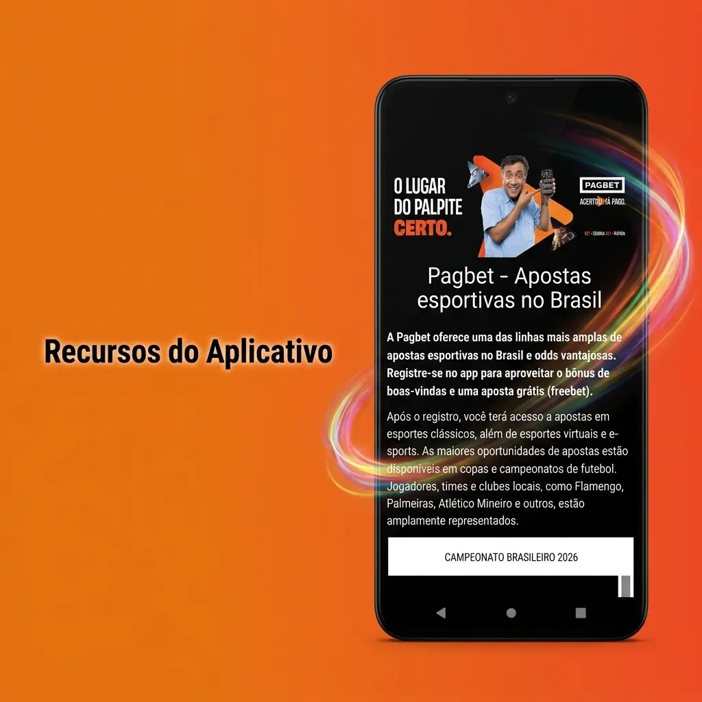 Interface do app de apostas com cassino ao vivo, depósitos via Pix e notificações em tempo real para apostadores