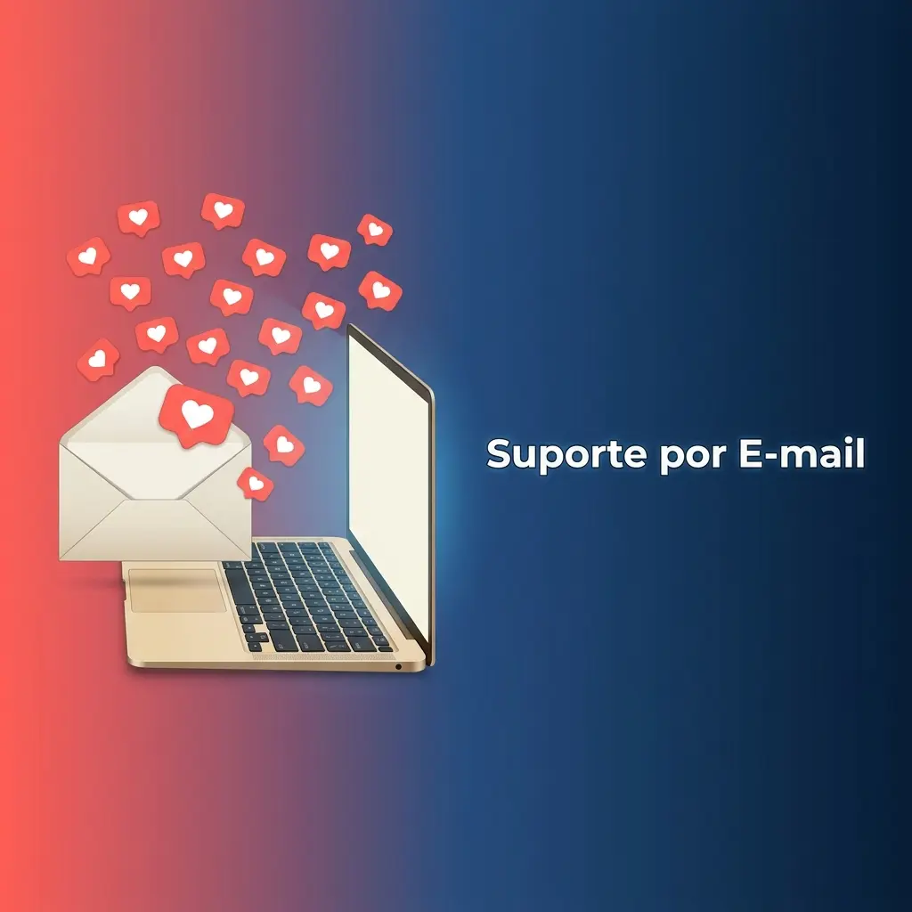 Suporte por e-mail para problemas complexos, documentos e reclamações formais com resposta em até 24 horas