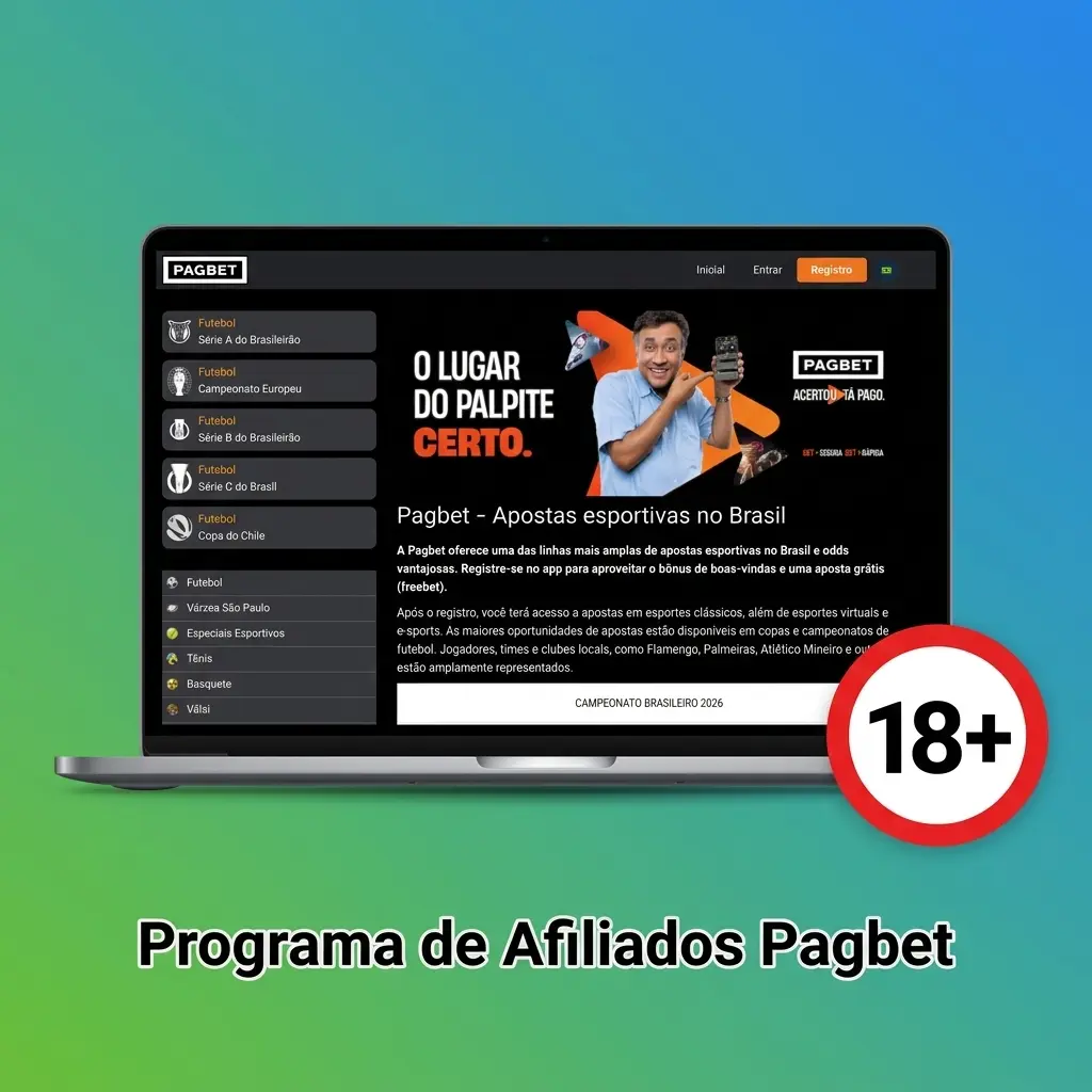 Programa de Afiliados Pagbet com modelos CPA, Revenue Share e Híbrido, painel em tempo real e pagamentos via PIX